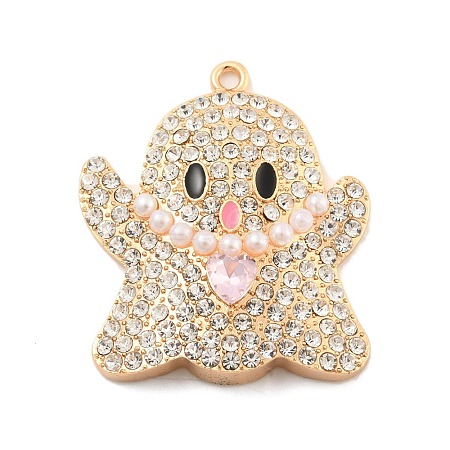 Alloy with Glass Rhinestone Pendants LS-FIND-B033-01G-G-1