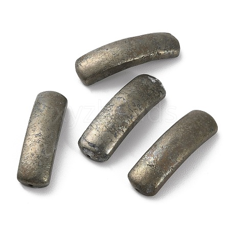 Natural Pyrite Connector Charms G-A033-01-1