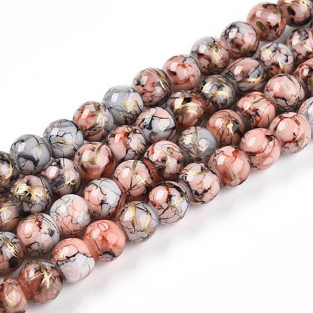 Baking Paint Glass Beads X1-DGLA-N003-6mm-B05-1
