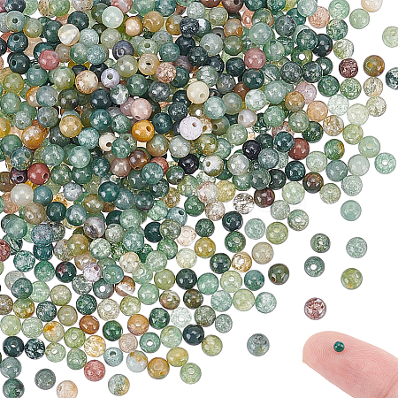 3 Strands Natural Indian Agate Beads Strands G-NB0005-32-1