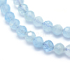 Natural Aquamarine Beads Strands X-G-E411-19B-4mm-3