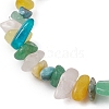 Natural Mixed Stone Chips Beaded Stretch Bracelets for Women BJEW-JB11116-3