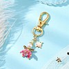 Angel Glass Seed Beaded Pendant Decorations HJEW-MZ00166-07-2