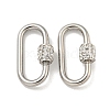 304 Stainless Steel Screw Carabiner Lock Charms STAS-C092-02B-P-1