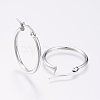 304 Stainless Steel Hoop Earrings X-EJEW-F105-08P-2