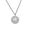 Stainless Steel 12 Constellation Pendant Necklaces for Sweater FZ0908-11-1