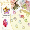 50Pcs 10 Colors Electroplate Baking Paint Glass Beads EGLA-YW0005-61-3