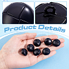 12Pcs Cowhide Shank Buttons BUTT-ME0001-41A-3