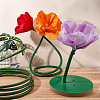 1Pc Wood Flower Pole Display Stand Base DIY-PH0036-10-4