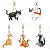 DIY Diamond Painting Keychain Kits DIAM-PW0010-68-19-1