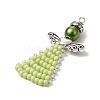 Glass Seed Beads Pendants PALLOY-MZ00381-4