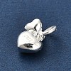 925 Sterling Silver Double Heart Charms FIND-Z069-03S-3