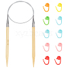 1Pc Bamboo Circular Knitting Needles FIND-WR0012-46B-1