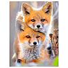 DIY Fox Pattern Diamond Painting Kits WG20439-13-1