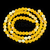 Imitate Austrian Crystal Bicone Frosted Glass Beads Strands GLAA-F029-TM4mm-A22-3