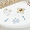 Rectangle Alloy Drawer Cabinet Door Knob Pull Handles STAS-WH0072-148-1