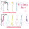 2Bags 2 Styles Korean Waxed Polyester Cord Pendant Decorations HJEW-SC0003-03-2