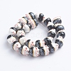 Handmade Printed Porcelain Beads PORC-G004-C09-2