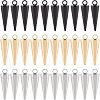 32Pcs 4 Style 2 Colors 304 Stainless Steel Pendants STAS-UN0026-37-1