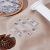 50Pcs PVC & Iron Snap Clip Straps FIND-LP0008-41-1
