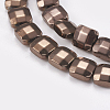 Electroplated Non-magnetic Synthetic Hematite Beads G-P367-E01-1