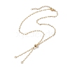 Brass Slider Necklace Makings AJEW-JB01271-1