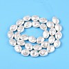 Transparent Spray Painted Glass Beads Strands GLAA-N001-35-3