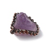 Natural Amethyst Pendants G-F739-09R-02-3