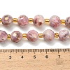 Electroplated Natural Druzy Geode Crystal Beads Strands G-F833-P01-10mm-01-5