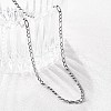 Non-Tarnish 304 Stainless Steel Figaro Chain Necklaces STAS-K168-02P-3