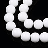 Opaque Solid Color Glass Beads Strands X-GLAA-T032-P8mm-02-2