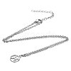 Non-Tarnish 201 Stainless Steel Pendants Necklaces NJEW-S063-TN505-12-2