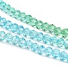 Transparent Painted Glass Beads Strands DGLA-A034-T4mm-A17-4