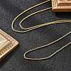 1.5mm Rack Plating Brass Box Chain Adjustable Slider Necklaces for Women Men MAK-L044-05G-3