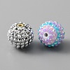 20Pcs Resin Rhinestone Beads RESI-WH0001-03B-2