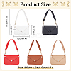 5Pcs 5 Colors Imitation Leather Women's Mini Envelope Clutch Bags AJEW-WR0001-85-2