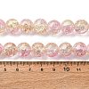 Spray Painted Crackle Glass Beads Strands CCG-Q002-12mm-03-2