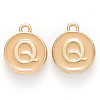 Golden Plated Alloy Enamel Charms LS-ENAM-S118-06Q-1