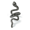 Snake Alloy Wrap Open Cuff Rings RJEW-K275-90B-2