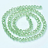 Electroplate Glass Beads Strands EGLA-A034-T6mm-B17-2