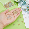 100Pcs 2 Metal Colors Rack Plating Brass Connector Charms KK-DC0004-12-3