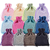 Burlap Packing Pouches Drawstring Bags ABAG-BC0001-15-1
