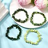 4Pcs Gemstone Beaded Stretch Bracelets Set BJEW-JB11181-2