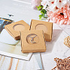 Square Kraft Paper Jewelry Storage Boxes CON-TAC0001-04C-8