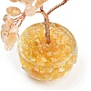 Natural Yellow Quartz Chips Tree of Life Decorations DJEW-B013-01C-3