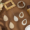 Imitation Leather Teardrop Pendant Necklace & Dangle Earrings & Multi-Strand Bracelet SJEW-UN0001-18A-2