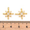 Brass Micro Pave Clear Cubic Zirconia Pendants KK-U017-10G-G-3