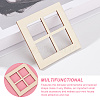 Mini Wood Dollhouse Window Furniture Accessories DJEW-WH0015-112-4