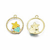 Alloy Enamel Pendants ENAM-S115-192-3