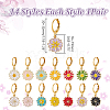 14Pair Brass Leverback Earring EJEW-AR00006-2